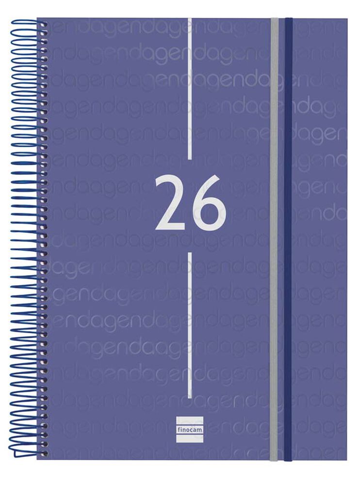 Agenda Finocam Year E40 1dia/pàg cat 2026 blau