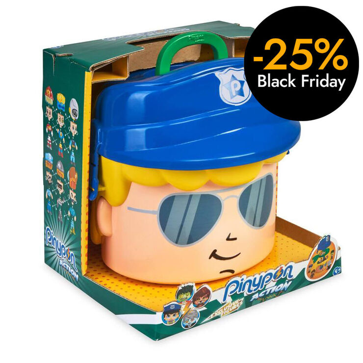 Contenedor Policias y Monstruos Pinypon Action