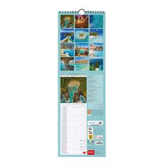 Calendario pared Legami 16X49 2024 Vitamin Sea