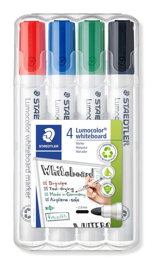 Rotuladores pizarra blanca Staedtler 4 colores