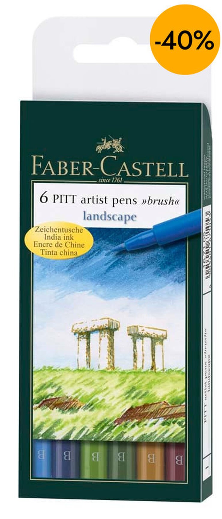 Rotuladores Faber-Castell Pitt Paisajes 6u
