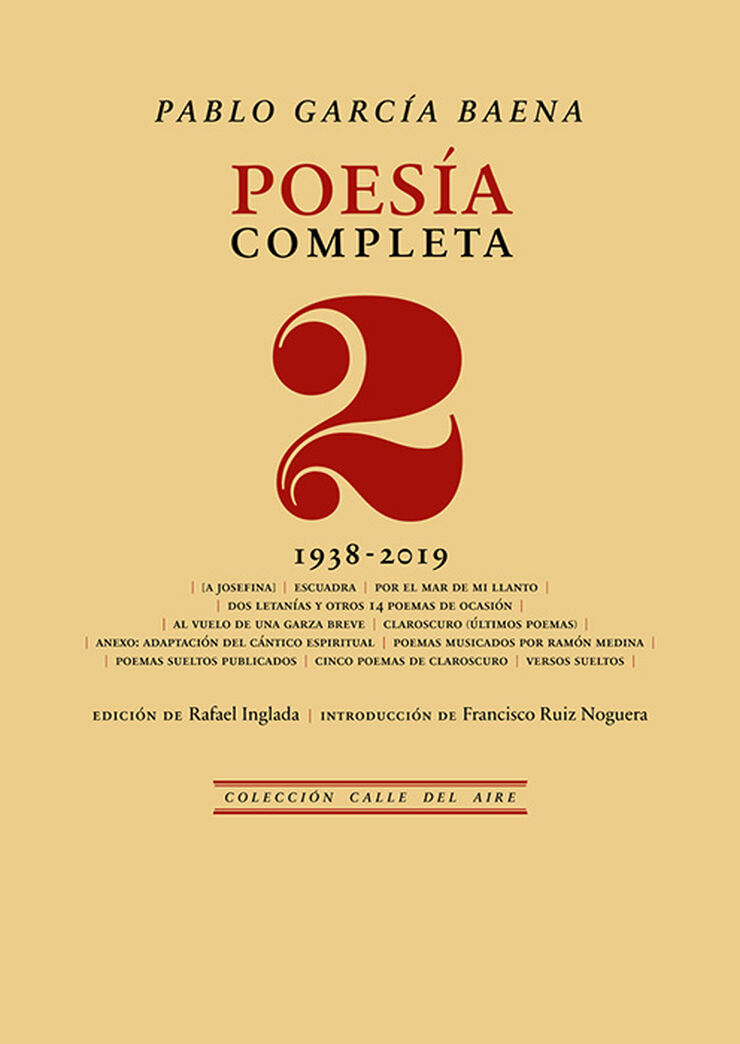 Poesía completa 2: 1938-2019
