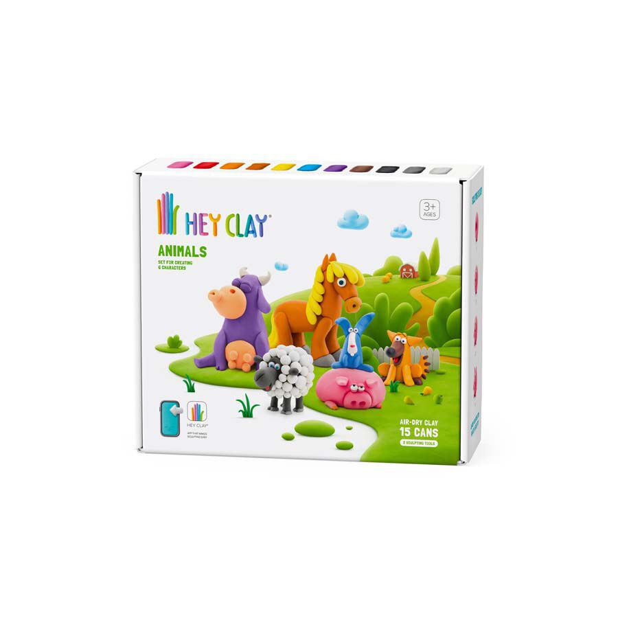 Hey Clay Set Animales 15 botes