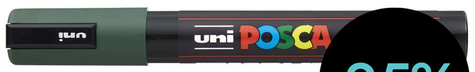 Retolador Posca PC-5M 1,8-2,5mm verd anglès