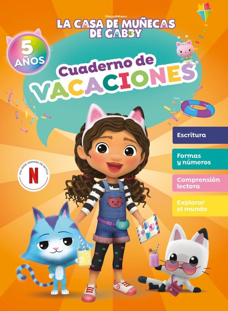 La casa de mu&ntilde;ecas de Gabby. Cuaderno de vacaciones 5 a&ntilde;os