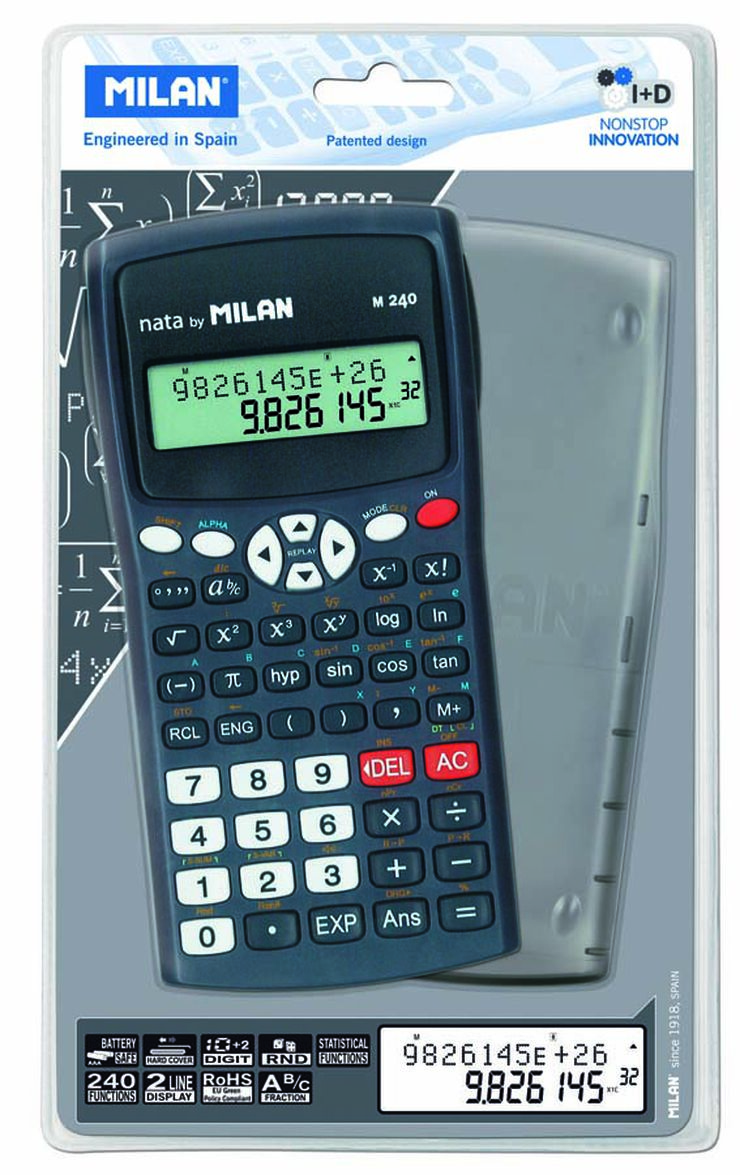 burlarse de Banco de iglesia No es suficiente Calculadora Científica Milan M240 Funda verde - Abacus Online