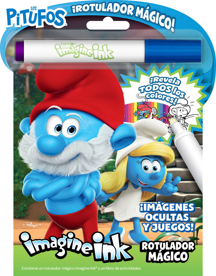 Los Pitufos. Rotulador m&aacute;gico
