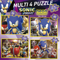 Puzle 50-80-100-150 piezas Sonic Neon