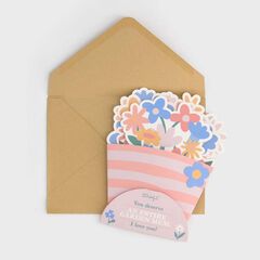 Postal ramo de flores You deserve an entire garden..