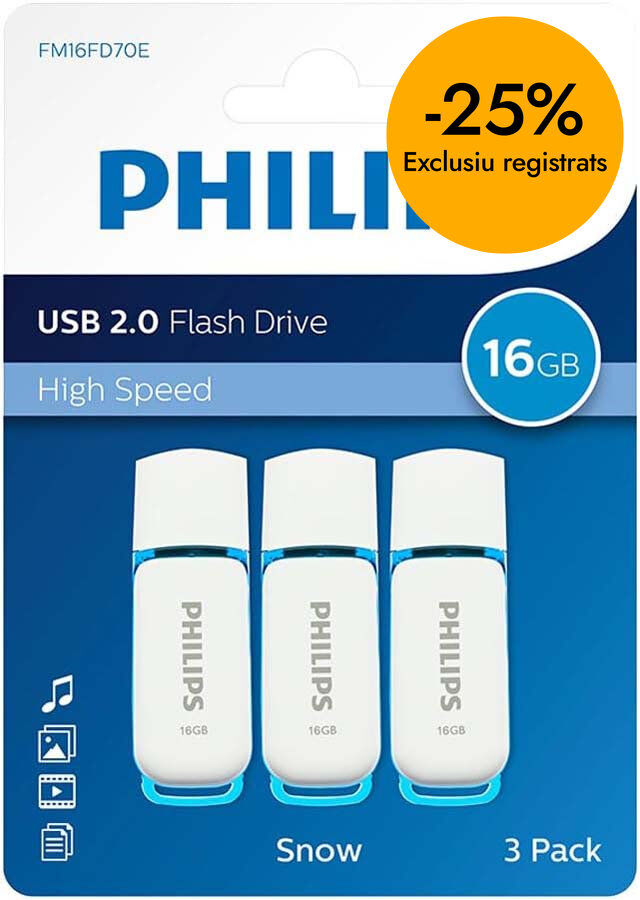 Memoria USB Philips&nbsp;Snow&nbsp;16&nbsp;Gb 3u
