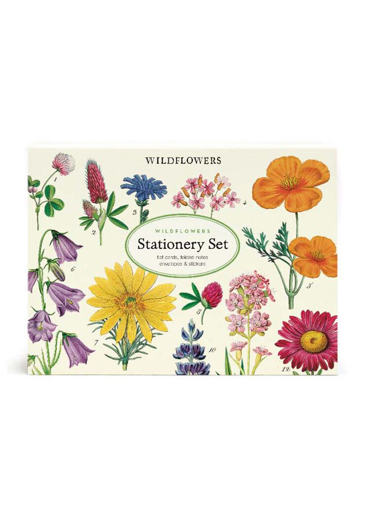 Siete Papelería Cavallini Wildflowers