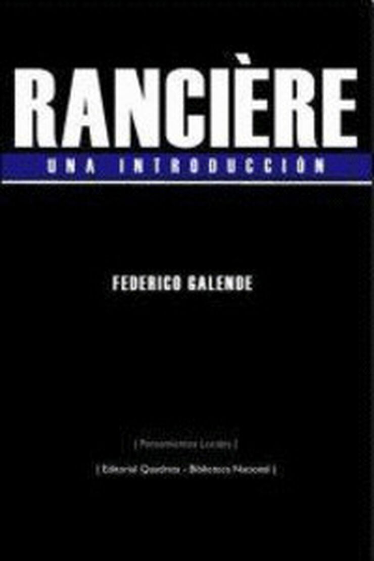 Rancière Una introducción