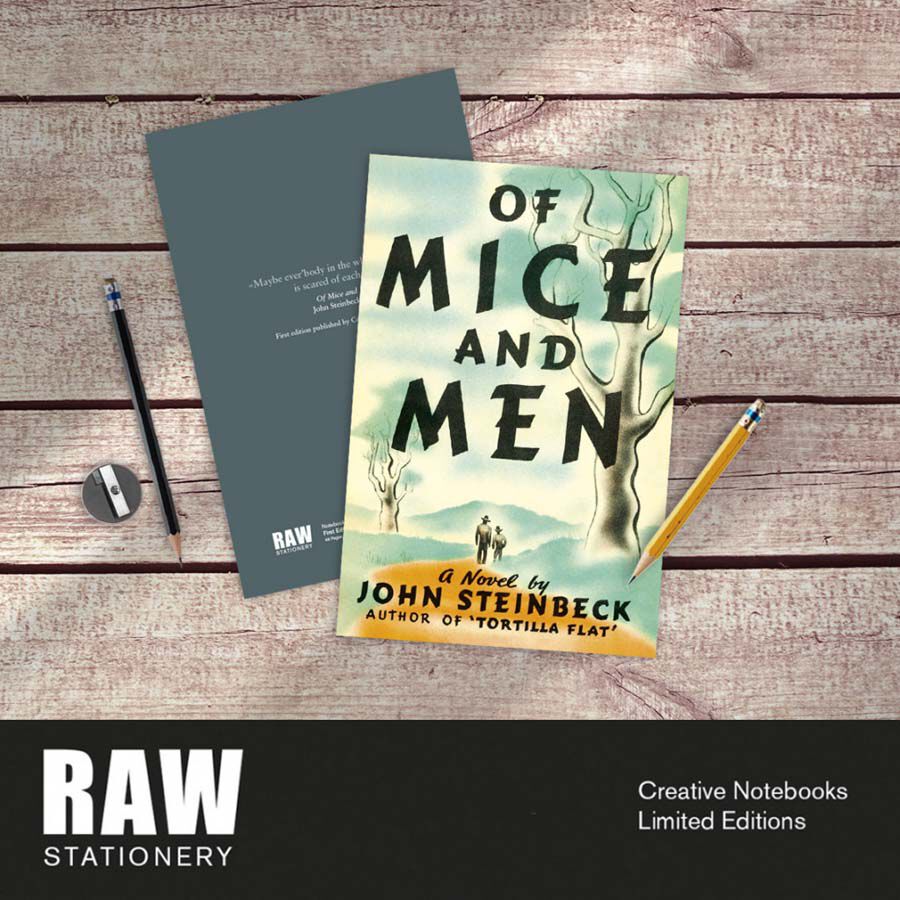 Libreta A5 Raw Stationery Primera Edici&oacute;n Of Mice And Men