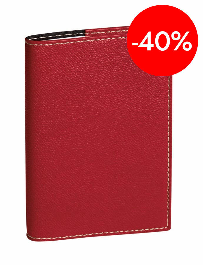 Agenda Quo Vadis President Club 21x27 sem/vista cat 2026 rojo