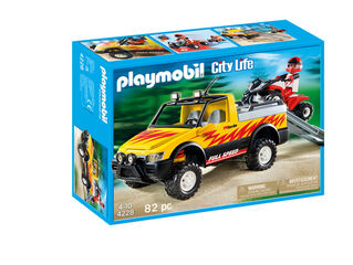 Playmobil City Life Pick-Up con quad 4228