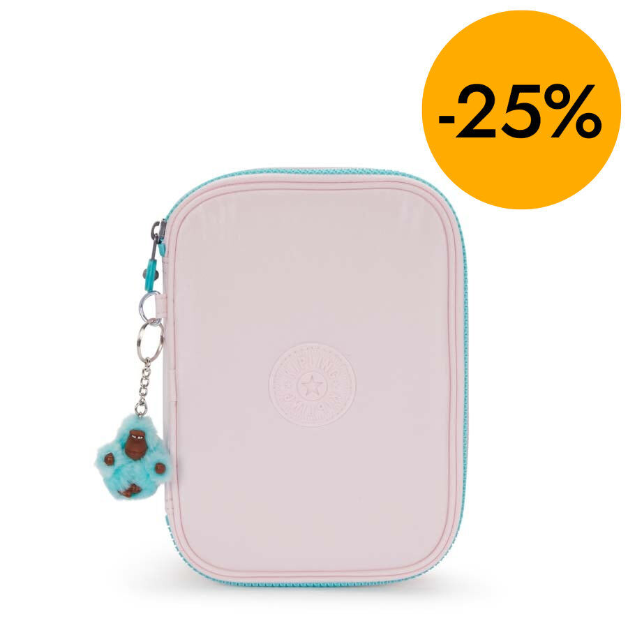 Plumier buit Kipling 100 Pens Sea Pink Met