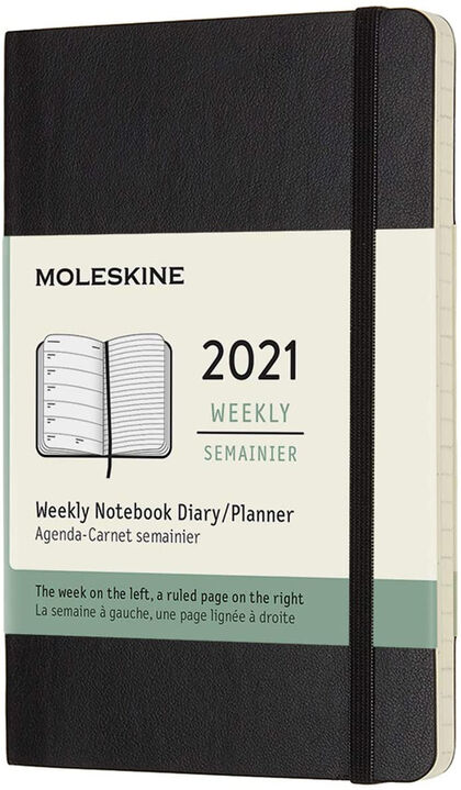 Agenda anual Moleskine Soft Pocket Inglés Semana Negro Agenda anual Moleskine Soft Pocket Inglés Semana Negro