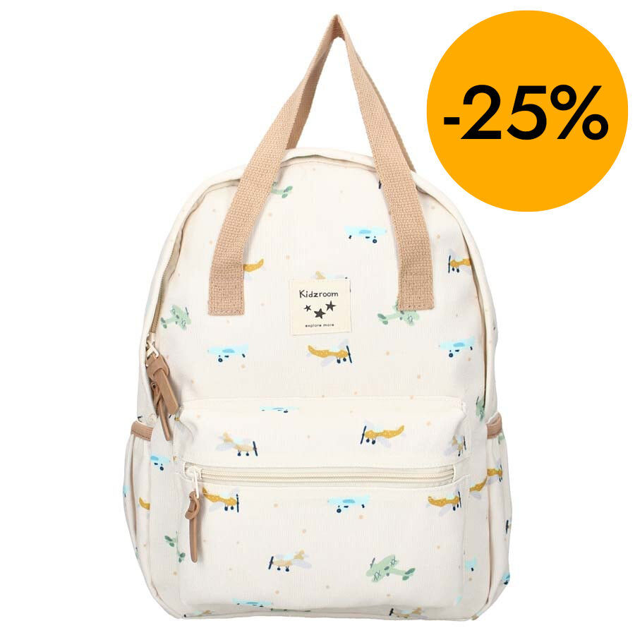 Mochila Kidzroom Avionetas beige