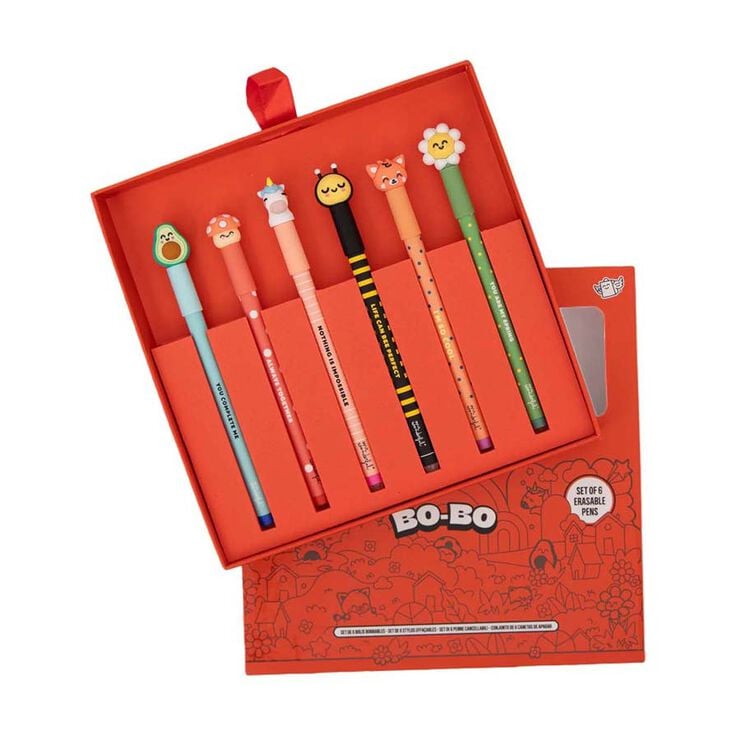 Set 6 Bol&iacute;grafs esborrables Bobo Mr.Wonderful Animals