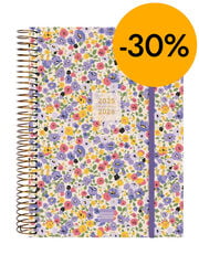 Agenda Finocam espiral 18 meses E10 2d&iacute;a/p&aacute;g mult 2025-26 girl