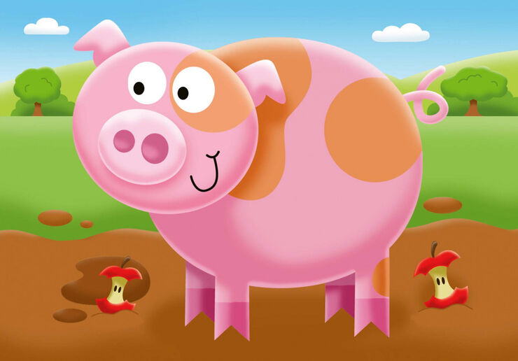 Puzle 2-3-4-5 piezas Granja 4U