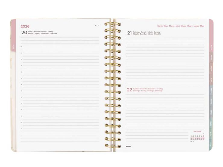 Agenda Finocam Optimal B5 día/pág mult 2026 Vera