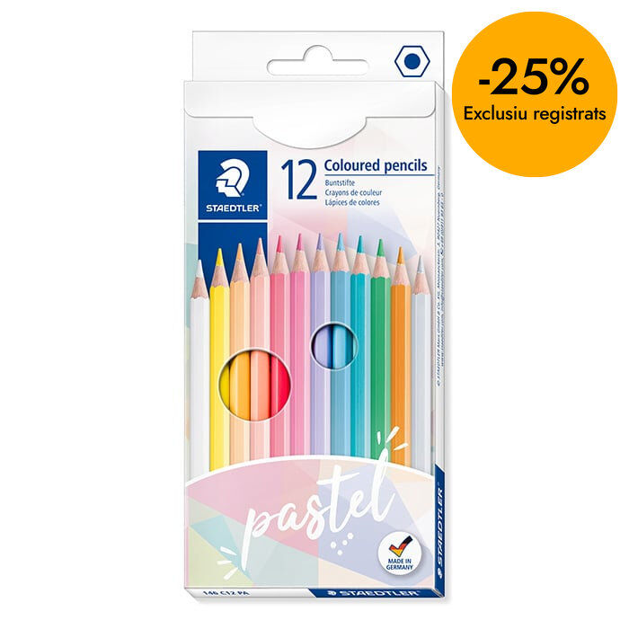 Llapis de colors Staedtler Pastel 12 colors