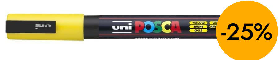 Retolador Posca PC-3M groc