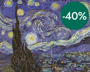 Kit Punto de Cruz Ladybird Starry Night