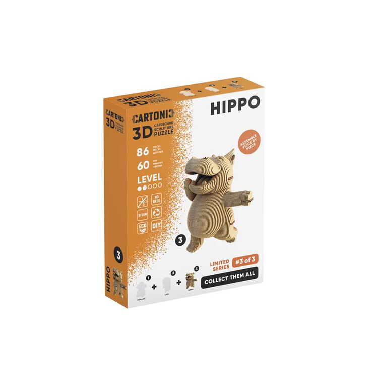 Puzzle 3D Cartonic Hippo