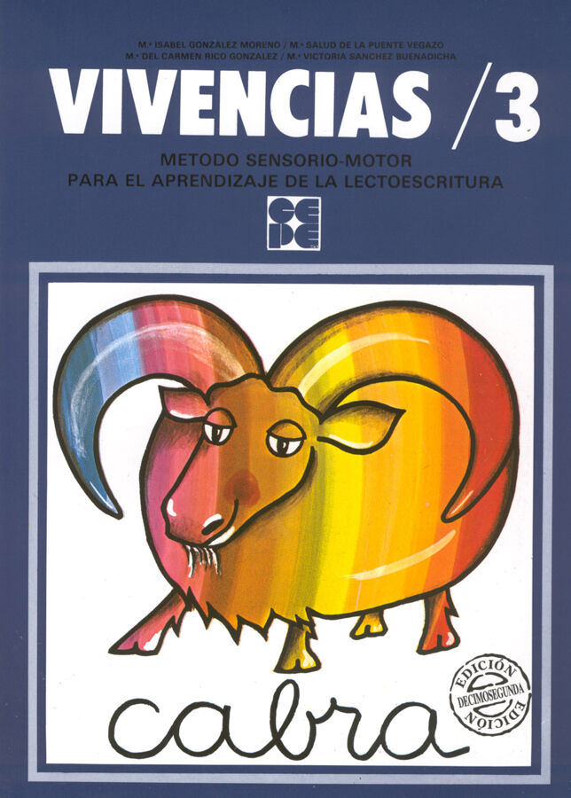Vivencias 3. M&eacute;todo sensoriomotor para el aprendizaje de la lectoescritura (6 a&ntilde;os)