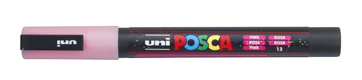 Marcador Posca PC-3M 0,9-1,3 mm. Purpurina 8 colores