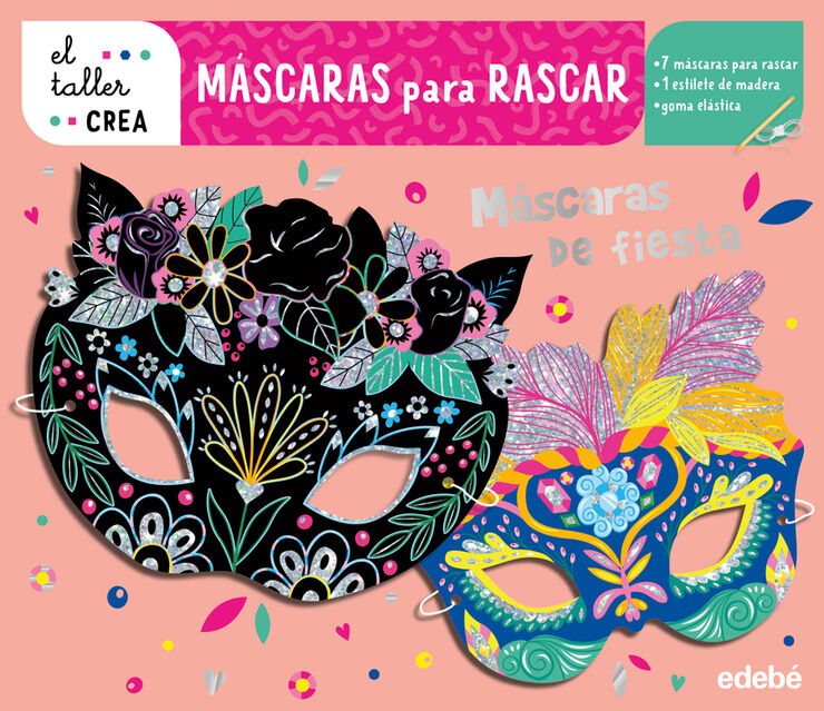 Máscaras para rascar. Máscaras de fiesta