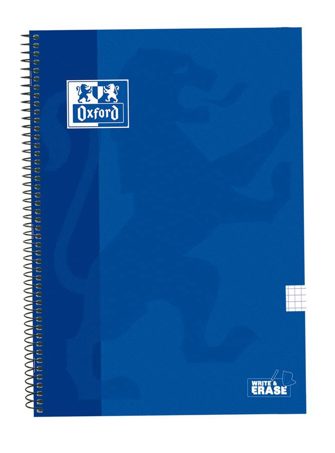 Llibreta espiral Foli 80 fulls 4x4 marge Oxford Classic blau