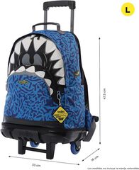 Mochila con ruedas Totto Sharky L