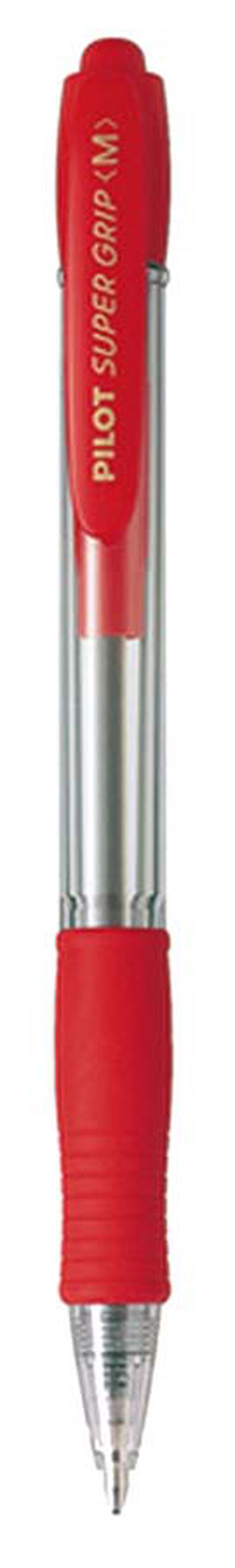 Bolígrafos Pilot Super Grip rojo 12u