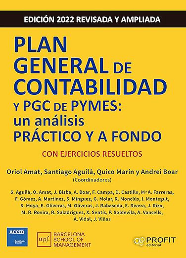 Plan General de Contabilidad y PGC de Pymes 2022