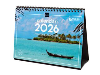 Calendario sobremesa Finocam 2026 Paisajes Paraíso catalán