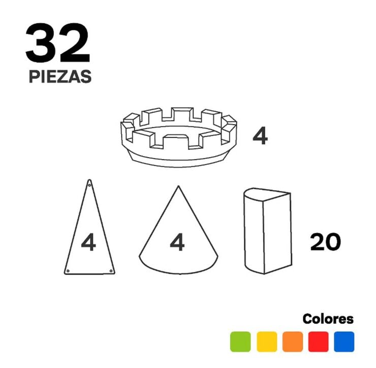 Imanix Cohete 32 piezas