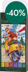 Pitt Artist Pen Faber-Castell Wheel 6 colores