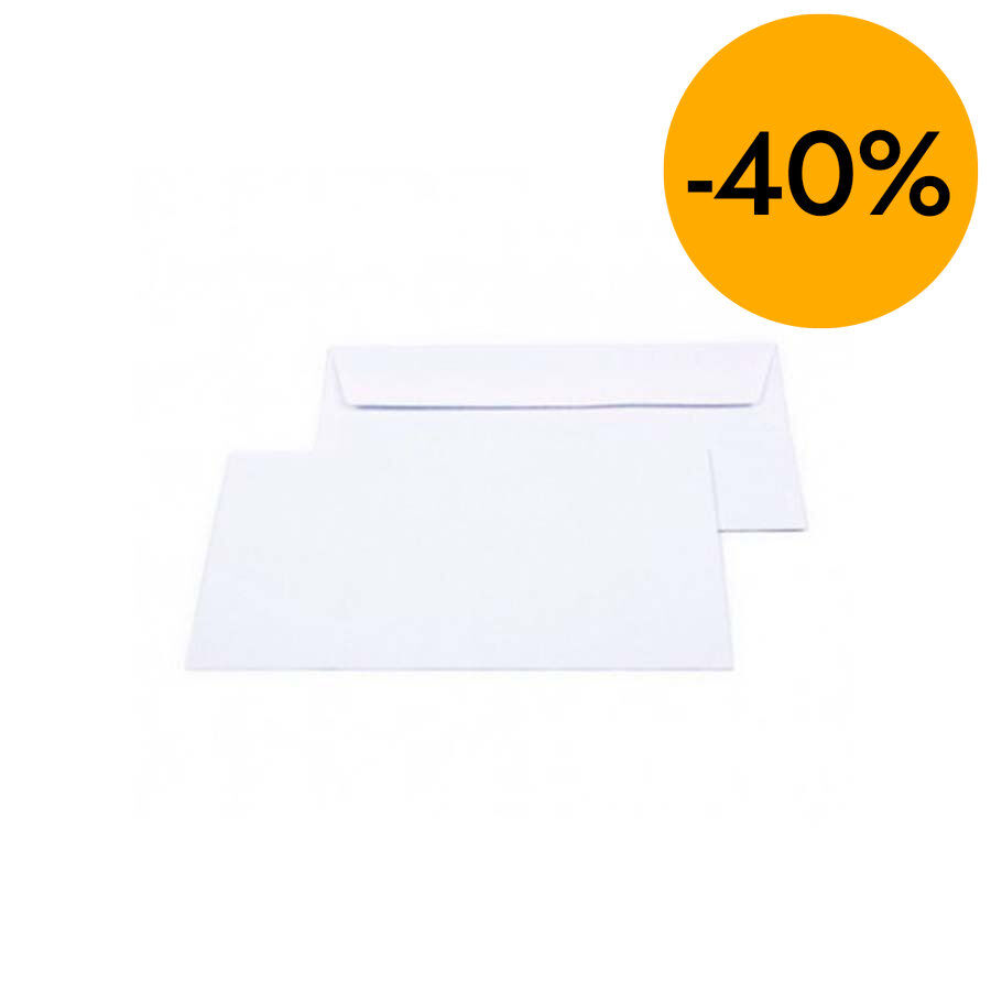 Sobres autoadhesivos Folio 26x36cm 100g blanco 250u