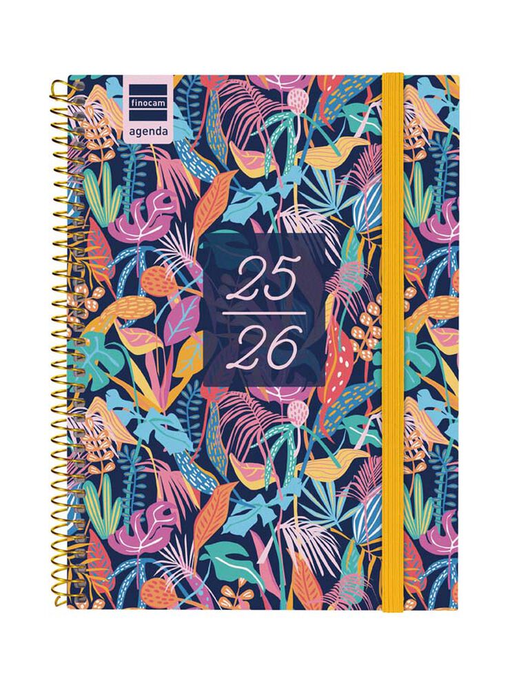 Agenda Finocam escolar Secundaria 1/4 sem/vista cas 2025-26 tropic