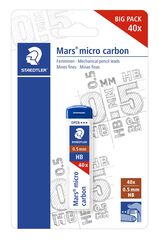 Minas grafito Staedtler Mars Micro Carbon 0,5mm HB 40u Minas grafito Staedtler Mars Micro Carbon 0,5mm HB 40u