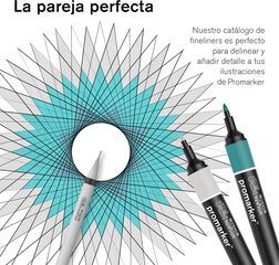 Rotuladores Promaker Brush Winsor & Newton tonos medios 6 colores