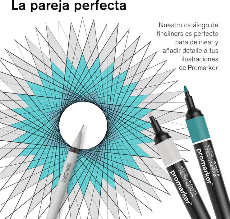 Rotuladores Promaker Brush Winsor & Newton tonos medios 6 colores