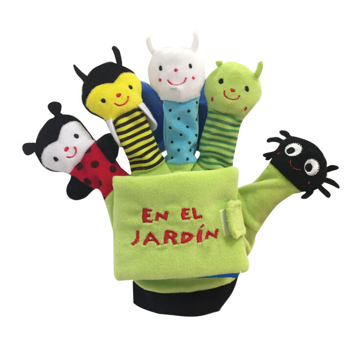 En el jardín (Libro guante con títeres de dedo)