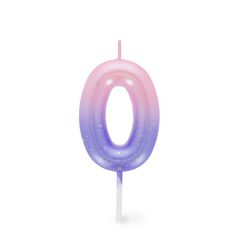 Vela Legami rosa/lila nº0