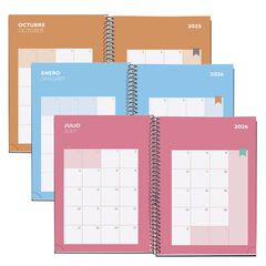Agenda escolar Miquelrius Plus día/pág cas 2025-26 Margarita