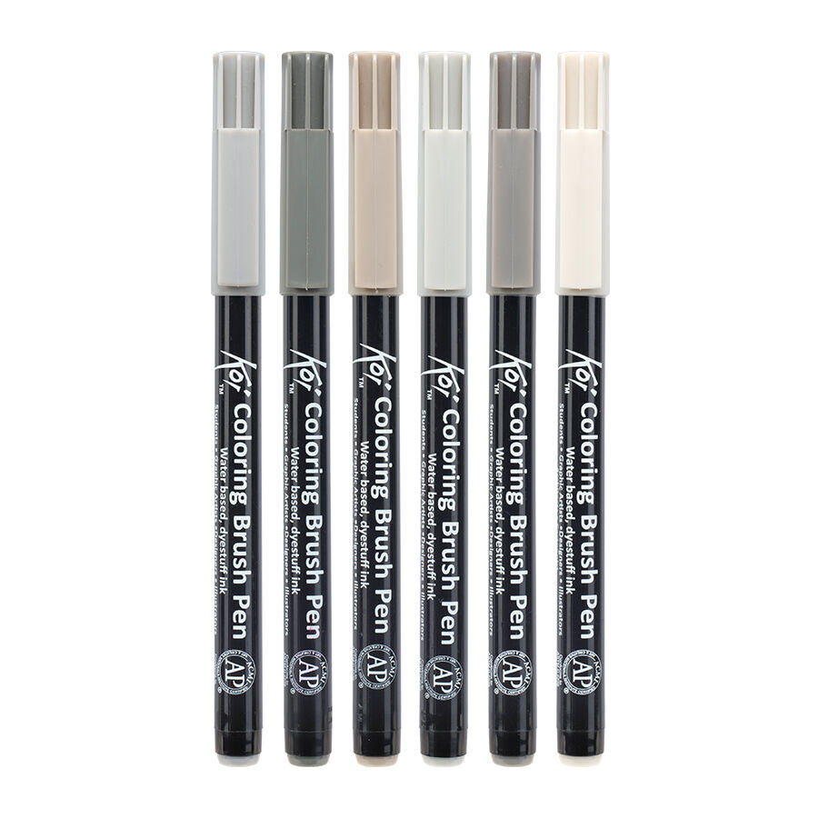 Rotuladores Brush Koi urban 6 colores