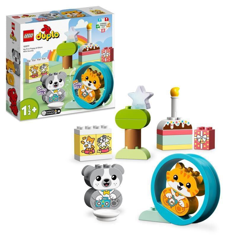 LEGO&reg; DUPLO Mis Primeros Cachorrito y Gatito con Sonidos 10977